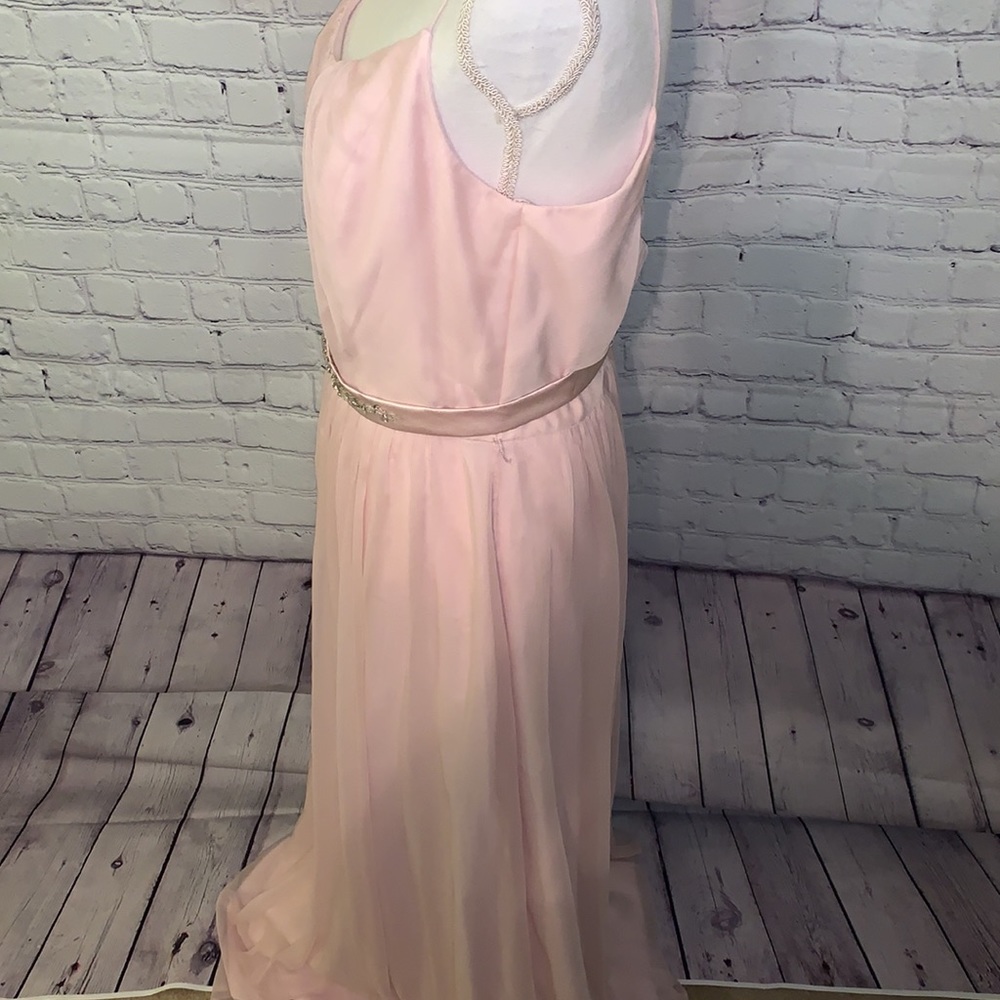 💕 Lela Rose pink chiffon evening gown. Size 16💕 - Picture 7 of 10